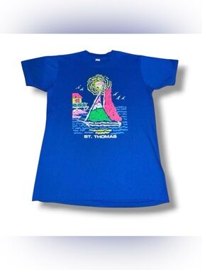 Men’s Textile Prints St. Thomas Sailboat T-Shirt